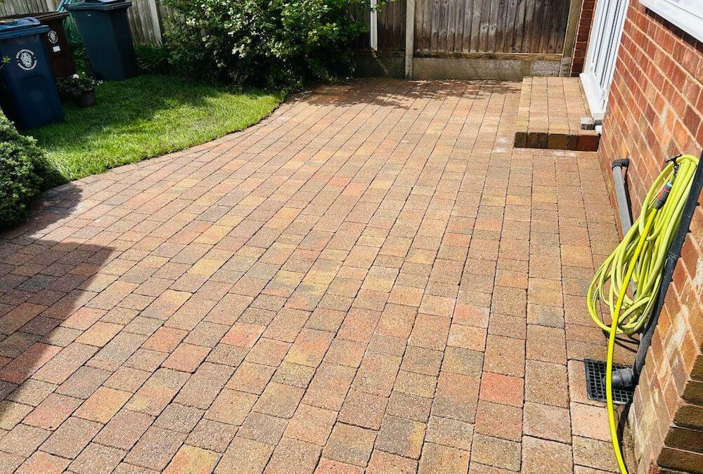 Block paving cleaning in Ormskirk