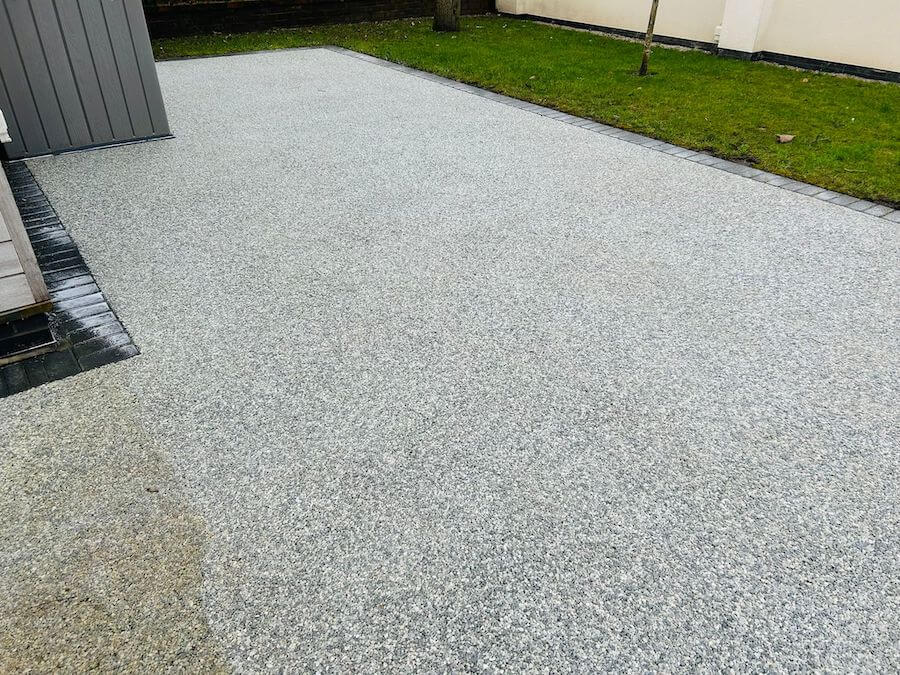 Resin driveway cleaning in Formby
